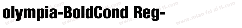 olympia-BoldCond Reg字体转换